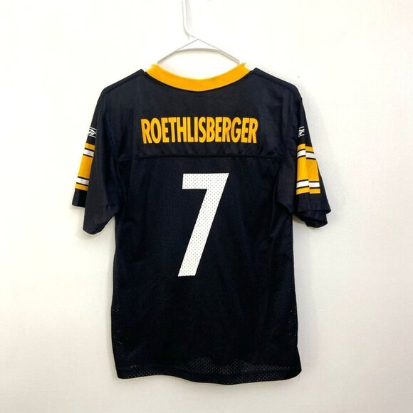 Reebok NFL Pittsburgh Steelers Ben Roethlisberger #7 Jersey Youth Size L (14-16) - Picture 4 of 5
